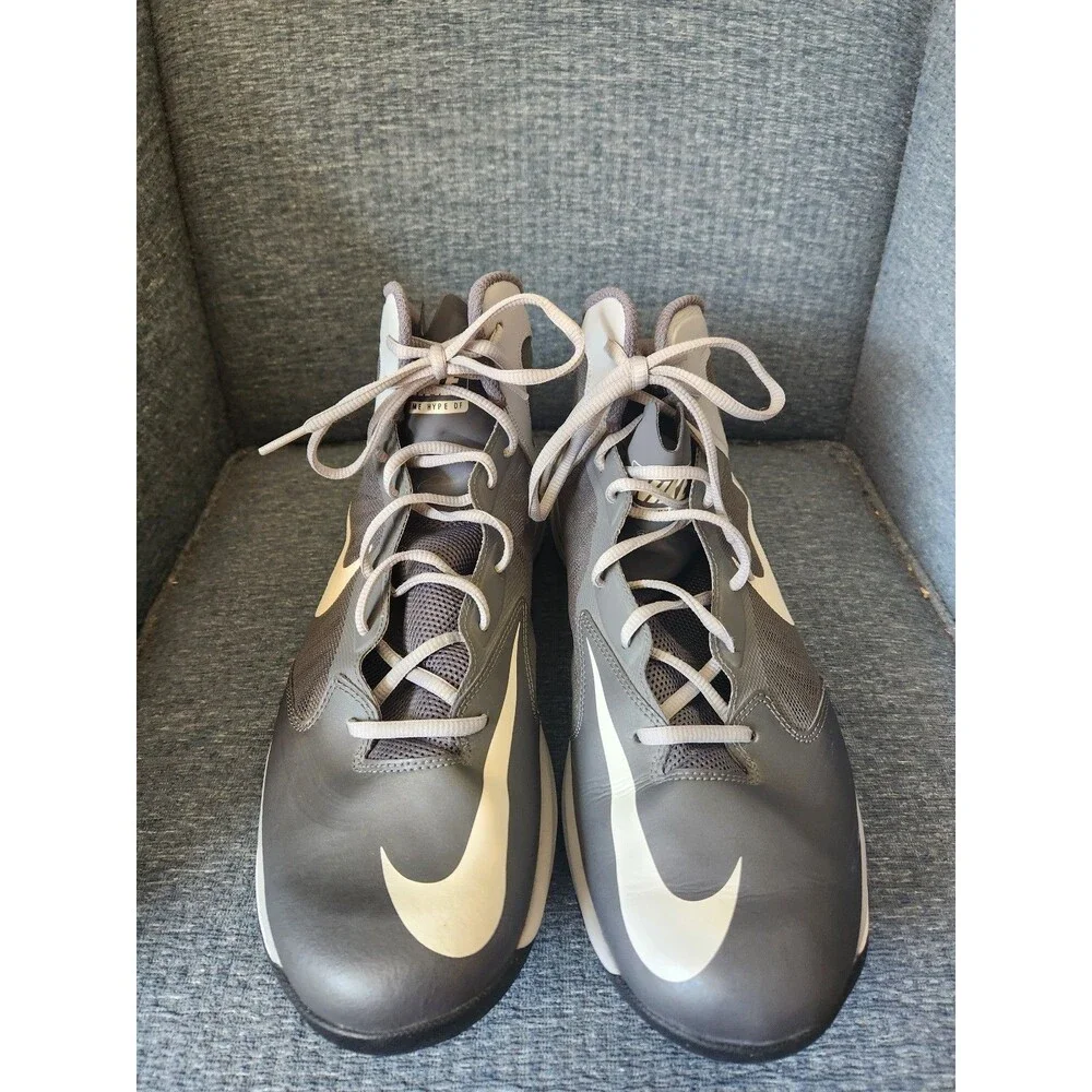 Nike Prime Hype SF Basketball Sneakers in Dark Gray Men's 13